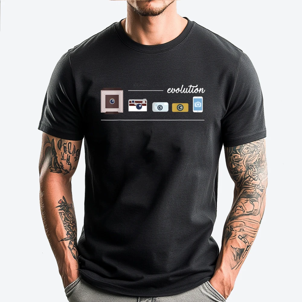 Hubfunny Photographer Idea Evolution Of Photography Camera 3d Printed T Shirts Anime T Shirts Memorial Day