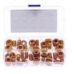 50pcs Toroid Core Inductor Wire Wind Wound kit Box 10uH 22uH 33uH 47uH 47uH 56uH 100uH 220uH 330uH 470uH