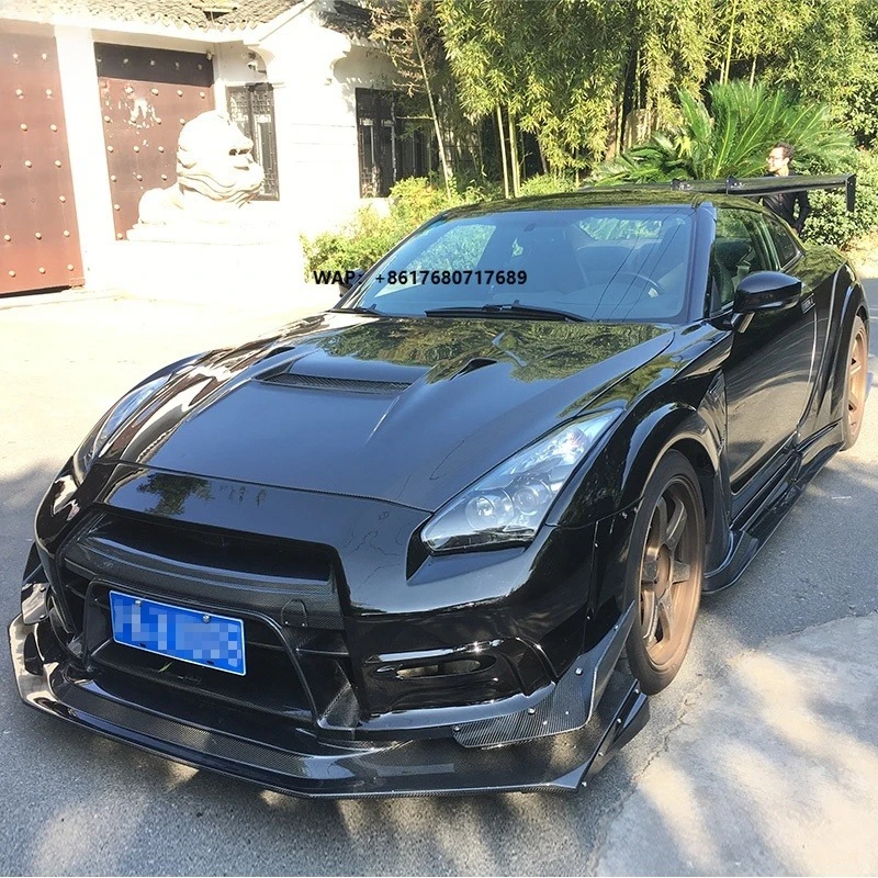 PORTION CARBON VRS KAMIKAZE-R SUPER SONIC VER.2 STYLE BODY KITS for  08-16 R35 GTR