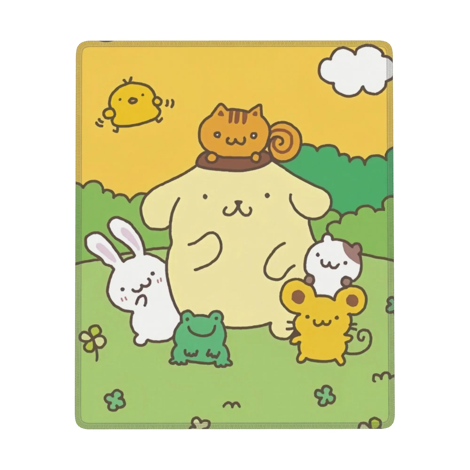 

POMPOMPURIN креативный универсальный противоскользящий коврик для мыши игровой коврик для мыши новая подушка для стола удобная для портативных ПК