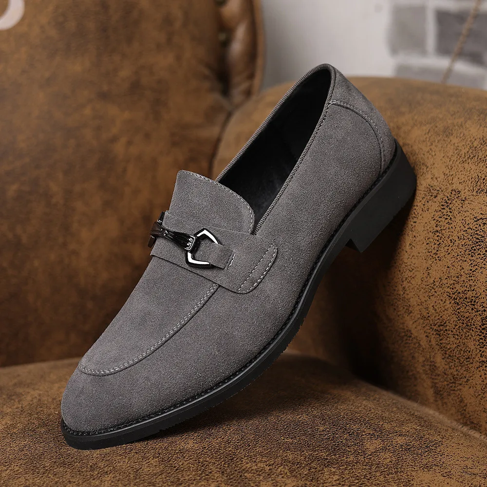 

Men's Casual Shoes Suede Leather Loafers Classic British Style Men Shoes Lightweight Soft Moccasins Male Slip on Driving Flats