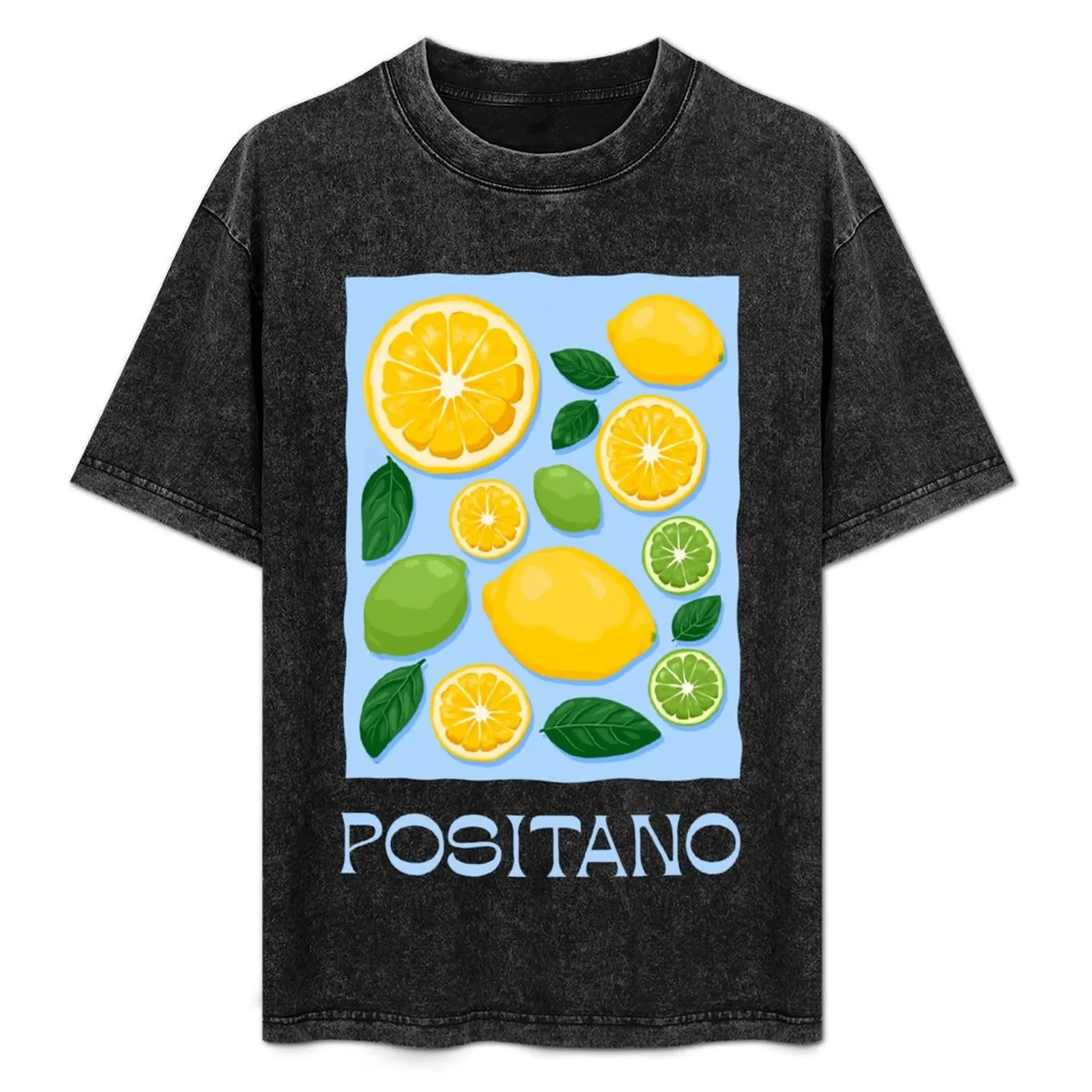 Positano and Amalfi, lemon and lime T-Shirt oversized sweat anime stuff mens graphic t-shirts pack