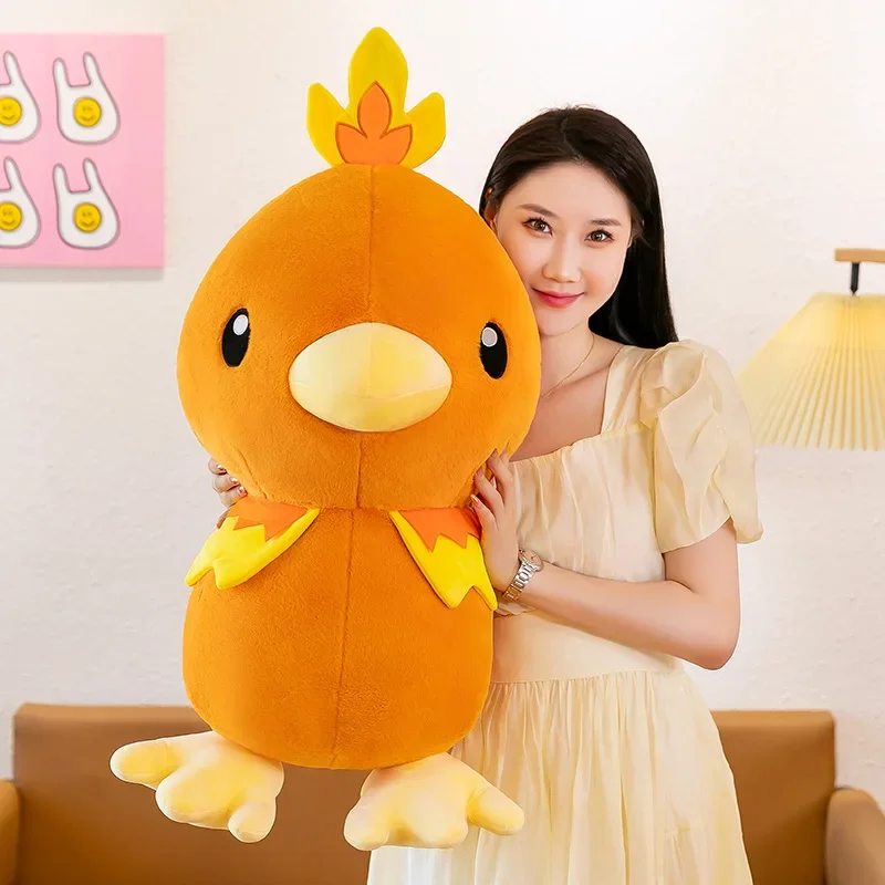 30-100cm Pokemon Torchic duża pluszowa zabawka Anime lalka kreskówka Pokémon Torchic wypchana pluszowa poduszka prezent urodzinowy dla dzieci