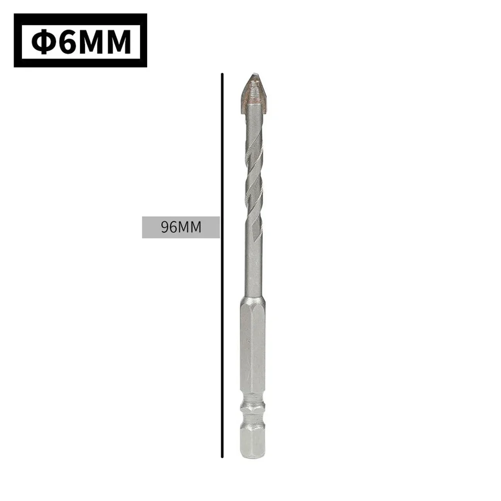 

Hexagonal Shank Drill Bit Drill Bit 8mm High Hardness Cemented Carbide Hex Shape Handle Sliver Wear Resistance