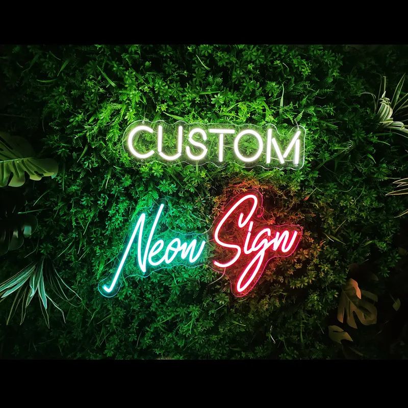 Insegna al Neon personalizzata luce LED segno luminoso Indoor Bar Studio Wall Decor Party Event Wedding Decor regalo di compleanno, Plz contattaci