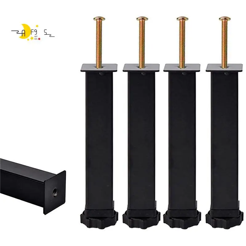 

Опоры для кровати AF95-4, ребристые, регулируемые по высоте (20-22 см), усиленные, для центральной рамы кровати, на ламелях