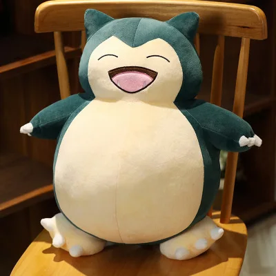 Pokémon Snorlax Plush Toy Doll Cartoon Anime Sleep Big Smile Laugh Creative Pillow Doll Pokemon Snorlax Children's Cute Toys