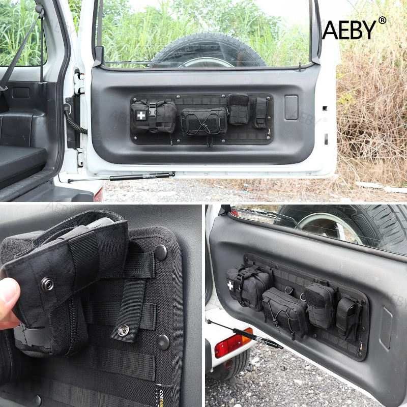 For Suzuki Jimny 1998-2017 Panel tailgate organizer,Storage system, rear door expansion unit,No drilling,tailgate accessories