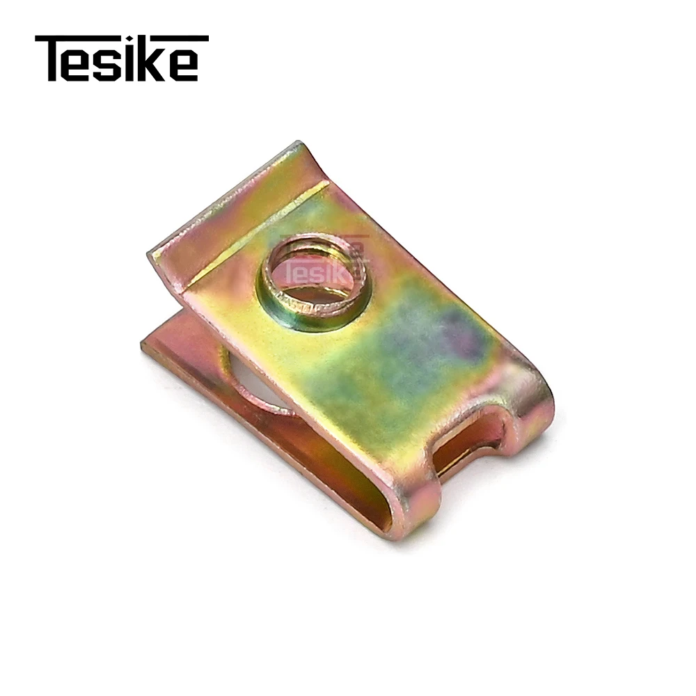 10 PCS Resistance Steel U Type Clips Thread M5 5mm Reed Nuts and Bolts Screws For SUZUKI Motorcycle Parts