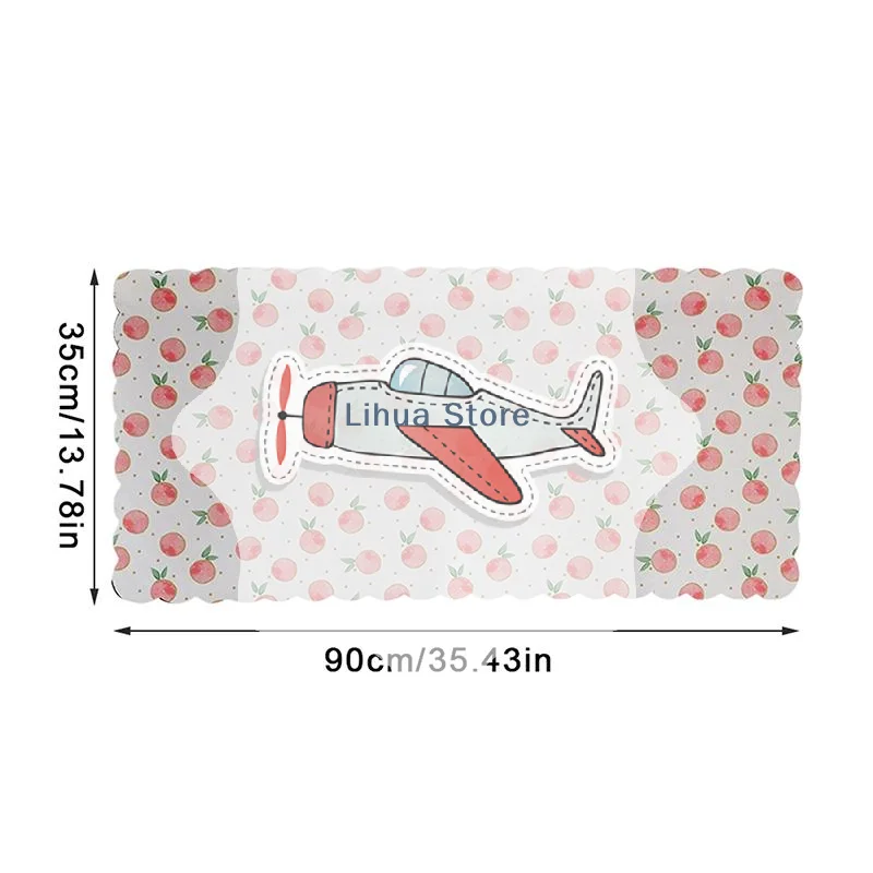 

Cartoon Door Curtain Privacy Divider Adhesive Fixed No Drill Short Panel for Reading Room Studio Setup
