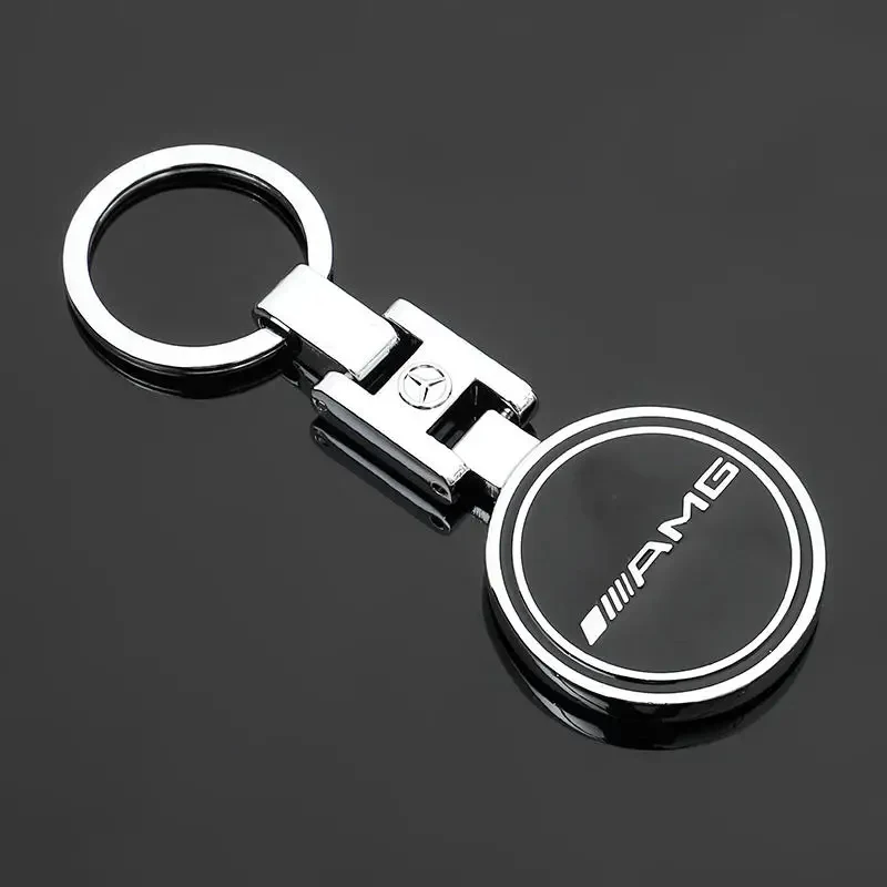 Car Styling Emblem Metal Keychain Key Ring Accessories For Mercedes Benz AMG W203 W206 W220 W205 W211 W212 W201 W210 W108 W168