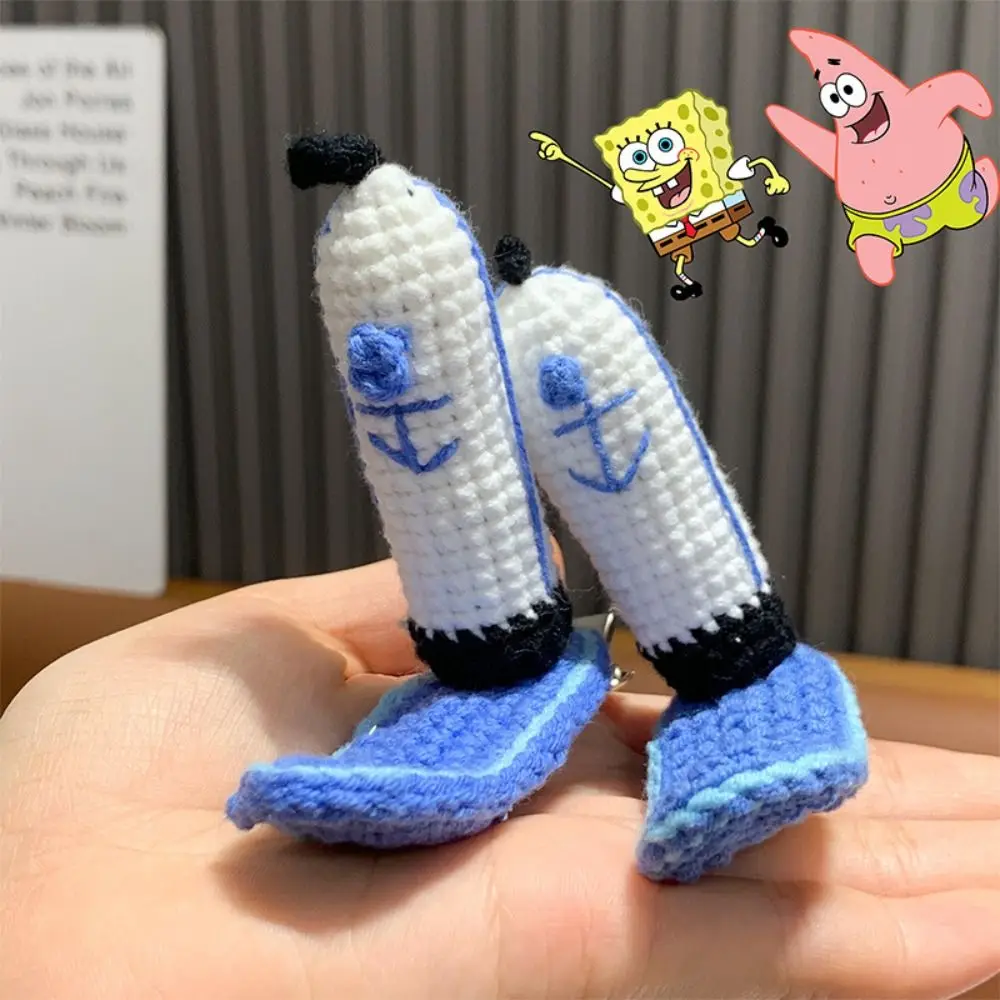 Krusty Krab Staff Hat Sponges Hair Clips Cute Knitted Hairs Cosplay Hairpins Cartoon Headwear Women