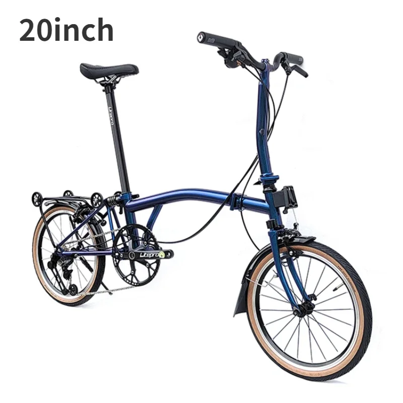 

Bicycle) Cranston20 inch c brake 9 speed tri folding bike portable retro ultralight female variable speed bike adult