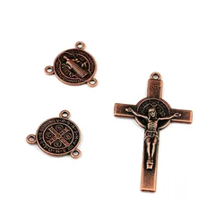 Bronze alloy jewelry accessories Catholic Rosary Alloy Accessories Jesus DIY jewelry wholesale