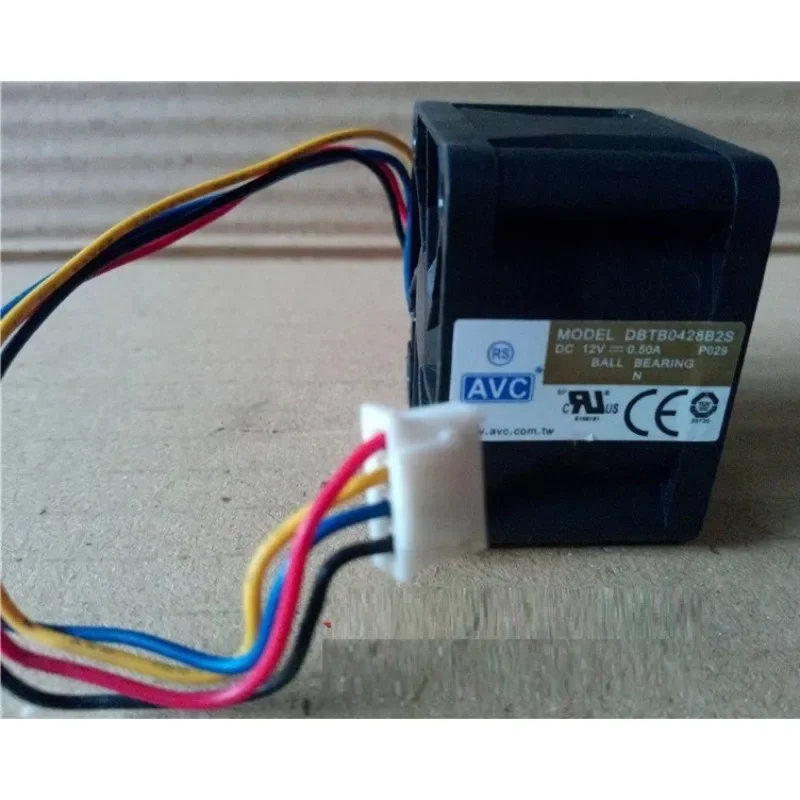 Original CPU Fan For AVC DBTB0428B2S 12V 0.5A 4CM 4028 4-wire PWM Temperature Controlled Cooling Fan 40*40*28mm