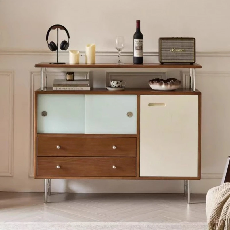 

Nordic Useful Dinning Side Cabinet Medium Ancient Integrated Living Room Cabinet Light Luxury Home Furniture Armoire XY40GZ