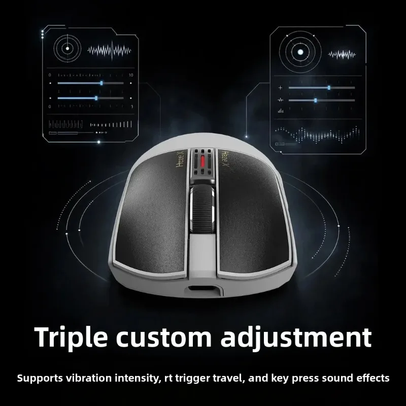 IPI Fog HAZEX Mouse Wireless 8K Electromagnetic Micromotion PAW3955 52000DPI E-sports Gaming Mouse TMR PC Accessory Unique