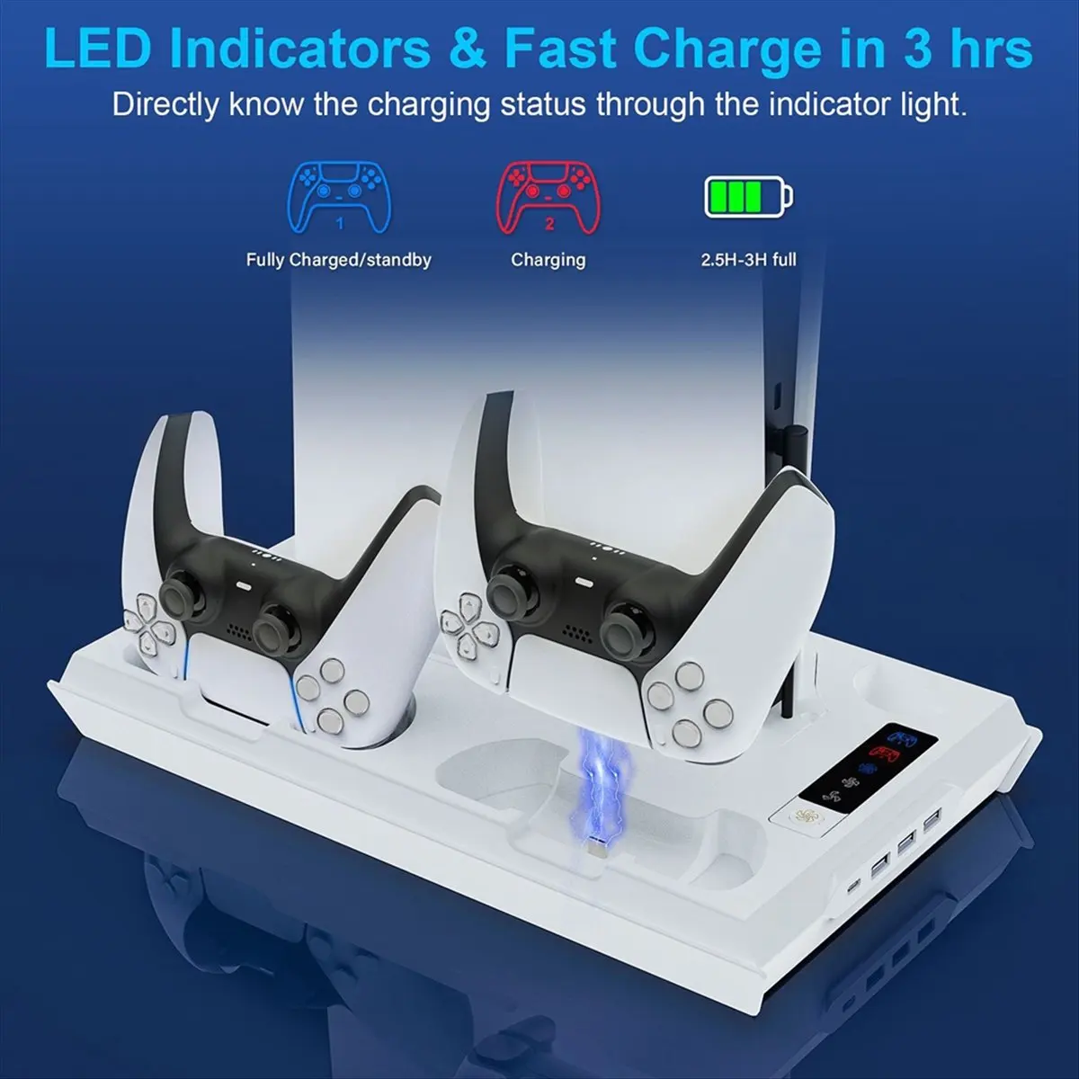 Top Sale Game Controller Charging Station for / Slim Stand, with 3 Level Cooling Fan,Cooling Station for Game Console