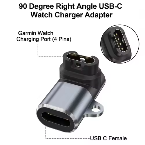 Type C Charger Adapter For Garmin Fenix 7 6 6X 5S 5X Plus/Instinct 2/Venu 2/Vivoactive 4 3/Forerunner 965 955 945 935 Converter - Image 4