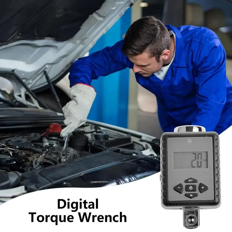 

Digital Torque Wrench Adapter Adjustable Precision Calibration Tool With Sound And Light Alert Digital Repair Tool For