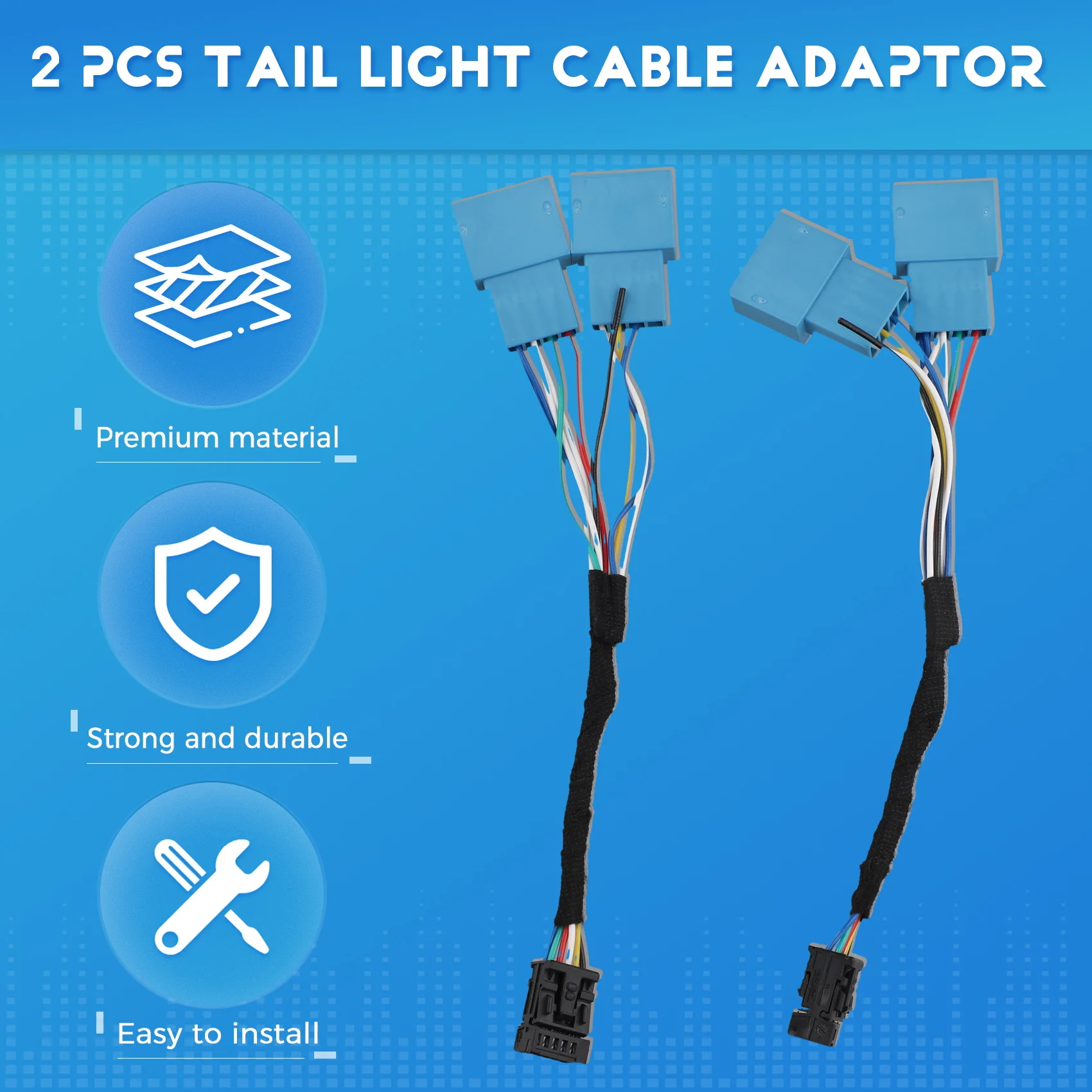 2x adaptador de cable de luz trasera LED LCI de reequipamiento para MINI F54 Clubman UK Union Jack
