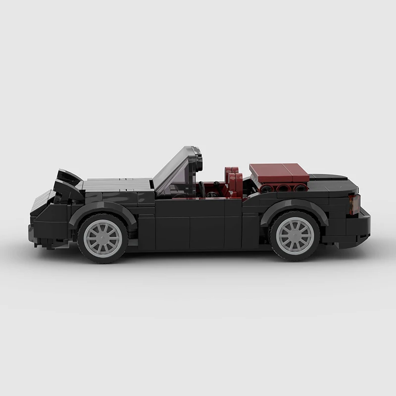MOC كابريو سيارات مفتوحة مدينة الرياضة المتسابقين Runabout اللبنات الطوب سيارة خارقة ألعاب أطفال هدية كابريوليه