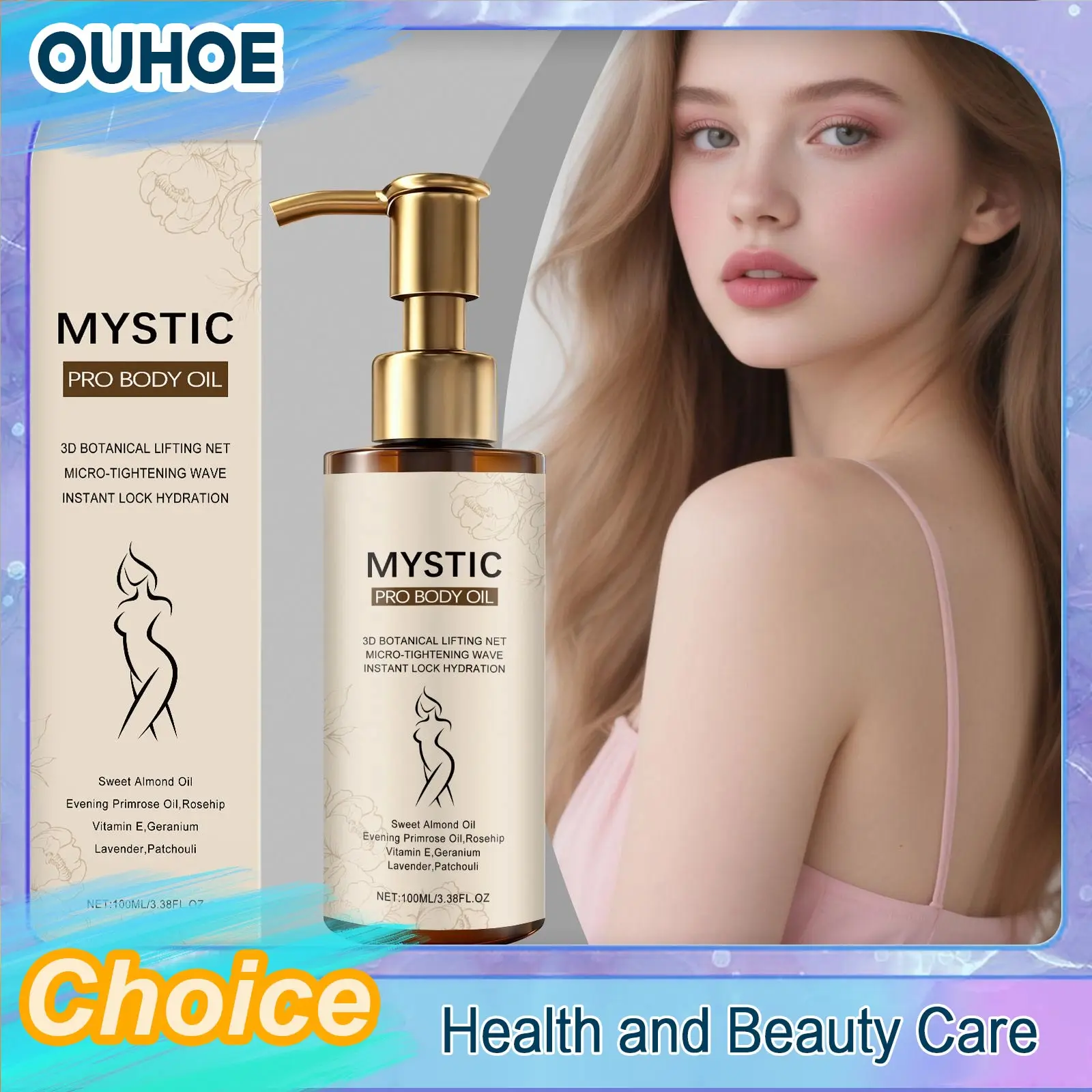 Firming Body Oil Glowing Nourishing Tightening Chest Thighs Brightening Improve Sagging Smoothing Moisturizing Massage Skin Care