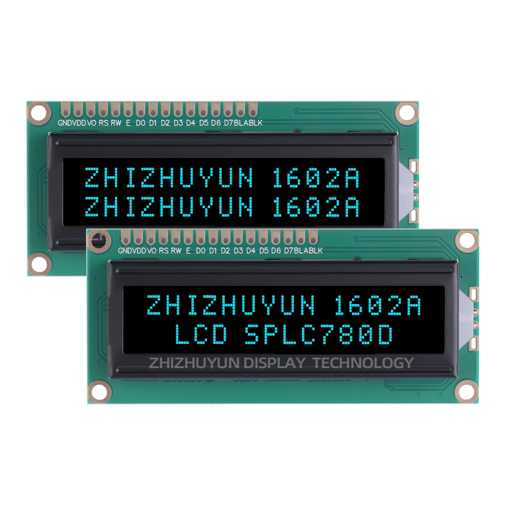 Spot Goods BTN Black Film Green Letter 5V 1602A English LCD Screen With High Brightness Controller SPLC780D Quality Assurance