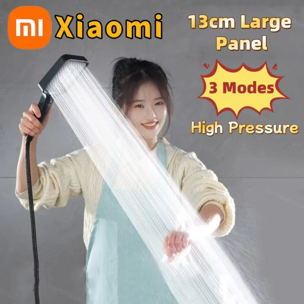 Xiaomi 3 Modes Adjustable Shower Head 13cm Large Panel High Pressure Massage Shower Head Filter Element Bathroom Accessories New