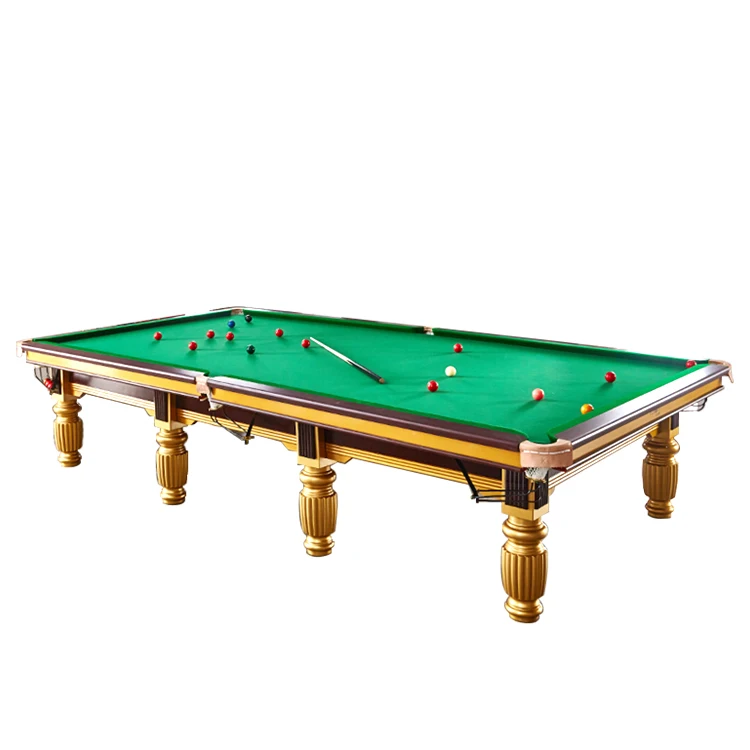 Wholesale Cheap Price 12ft Standard Size Durable Wood Snooker & Pool Table for Home & Commercial Usepromote sales