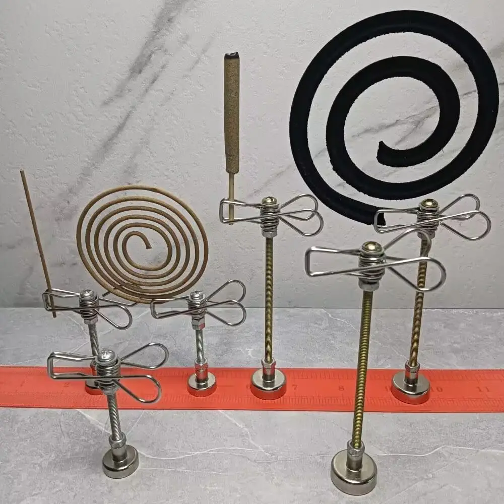 Magnetic Mosquito Coil Bracket Stainless Steel Multi-function Incense clip Wood Incense Socket Home Incense Mosquito Repellent
