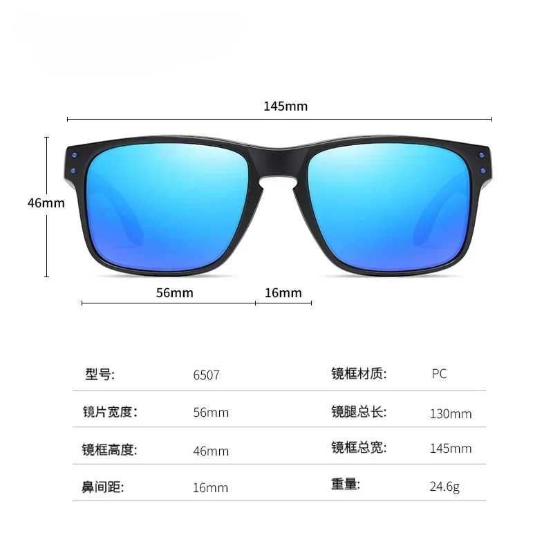 Sunglasses Men UV400 Polarized Myopia Anti Glare Driving Sports Wrap 56-16-130 Lightweight Comfortable Durable Flexible Classic