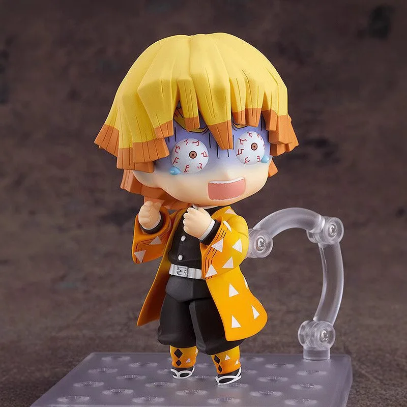 شخصية أنيمي شيطان سايير زينيتسو أجاتسوما تشيبي مفصلية مع وجوه قابلة للتبديل ونموذج سيف قابل للجمع