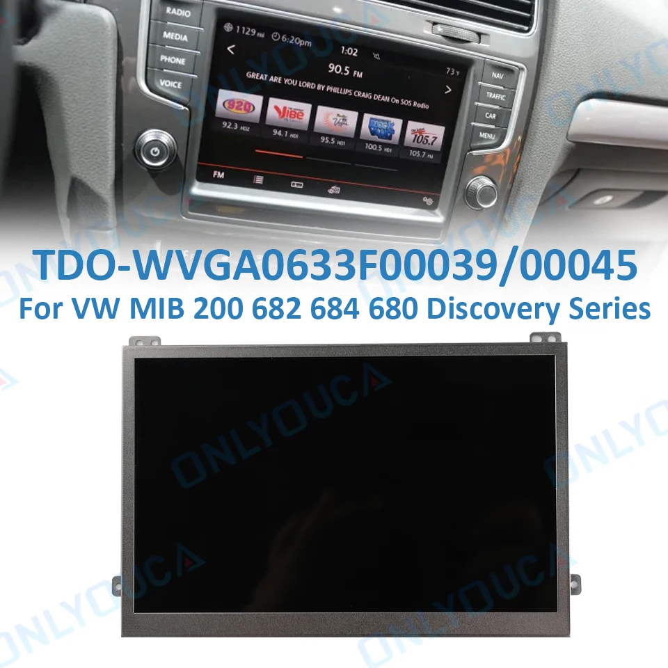 

6.33 6.5-inch TDO-WVGA0633F00039 TDO-WVGA0633F00045 for VW Sharan Passat cc host mib 200h 200m mib682e complete series