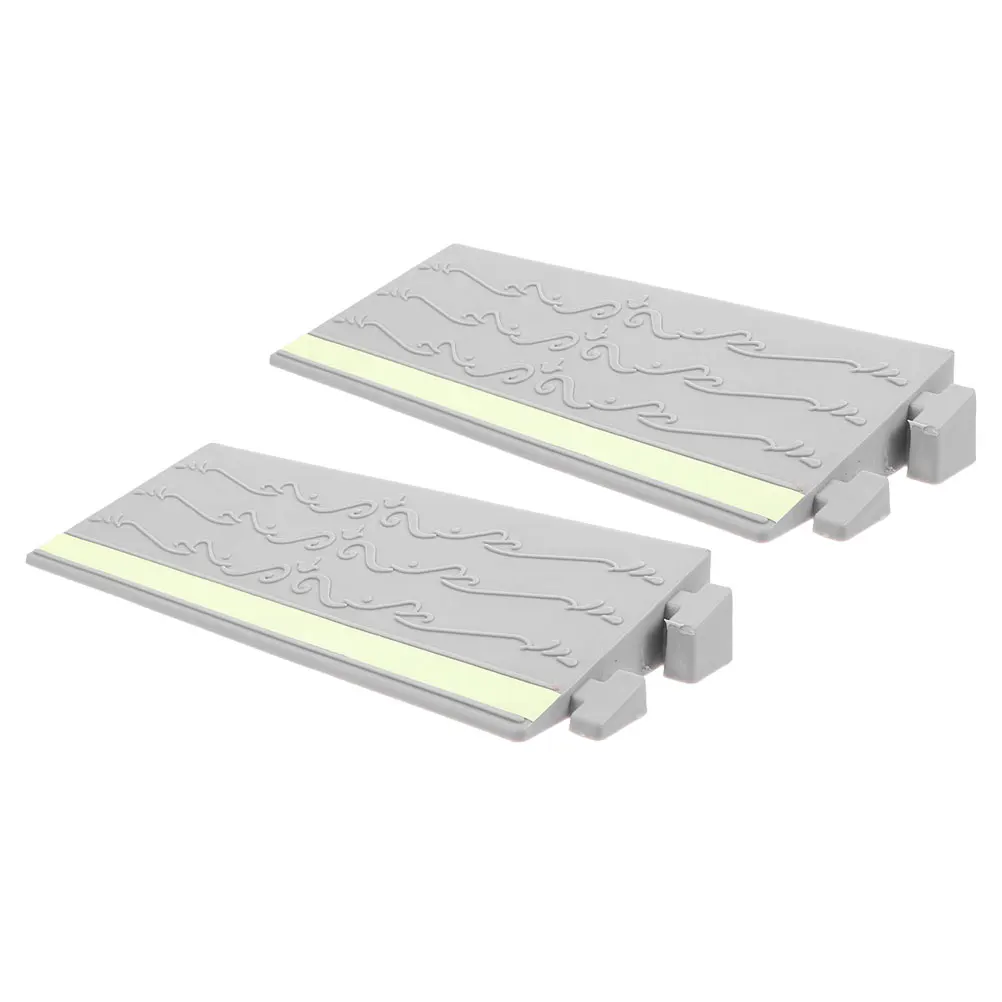 

2pcs Doorway Ramps for Wheelchair Sweeping Robot Vacuum Mat Lightweight Home Office Use Plastic Strips