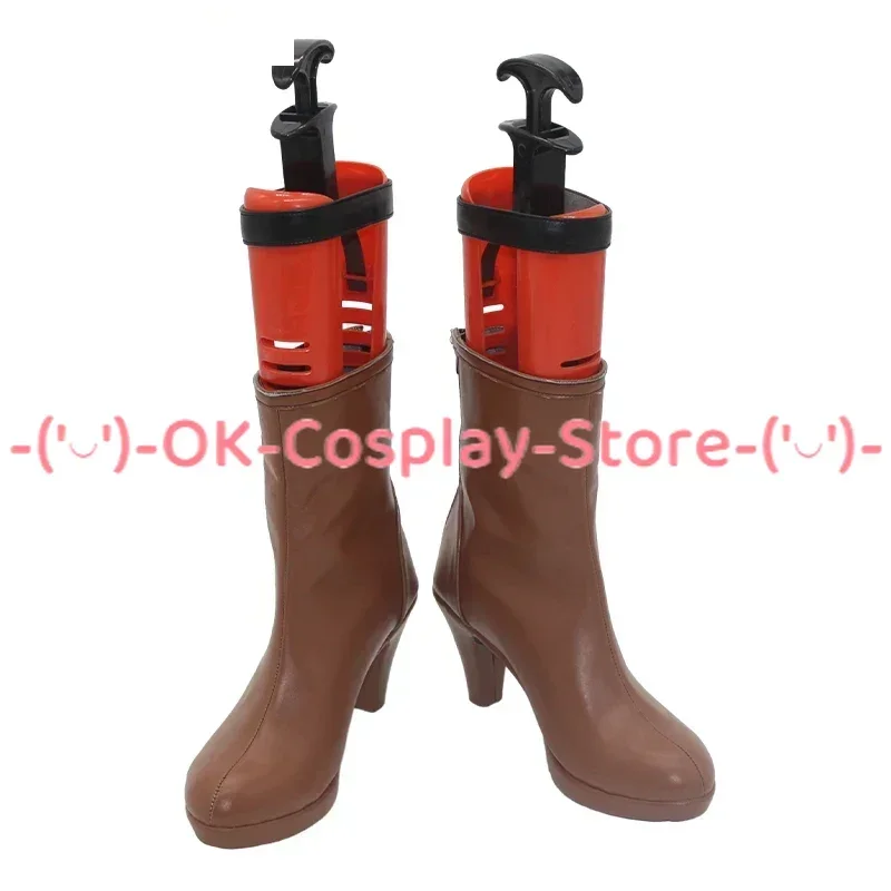 [Personalizzato] Blu Archivio WAKABA Scarpe Cosplay Gioco Anime Gioco di ruolo Costume Prop Halloween Carnevale Festa Festa Stivale in pelle PU