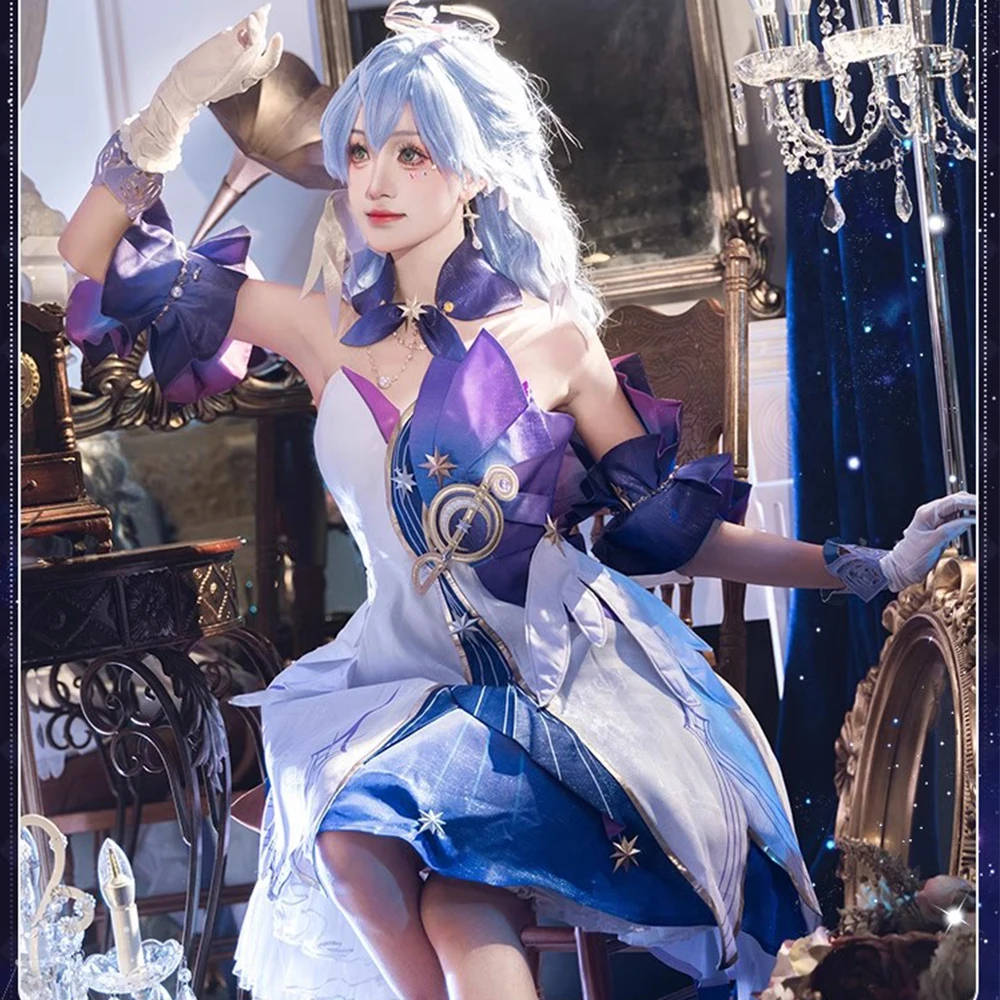 Robin Cosplay Game Honkai Star Rail Robin Roleplay Costume 3D Print Dress Unifrom Suit Women Role Play Carnival Party Clothes