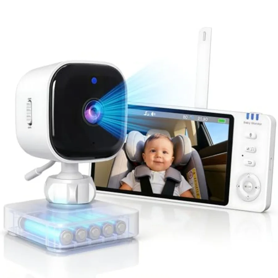 

Беспроводная автомобильная камера для наблюдения за ребенком с ночным видением, режимом VOX, питанием от USB, оповещением о температуре, поворотом на 360°, черная, для наблюдения за задними сиденьями B