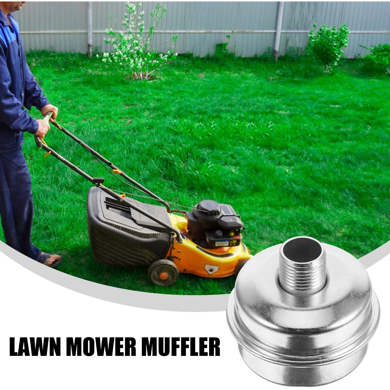 1Pc Small Engine Muffler Lawn Mower Exhaust Silencer Generator Kit Garden Tools Mower Sound Muffler Compatible