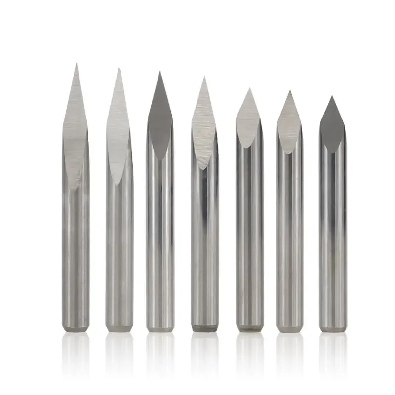 

3 Edge Engraving Bits with Tip 0.1-0.3mm Milling Cutter Cutter End Mill CNC 10pcs/set