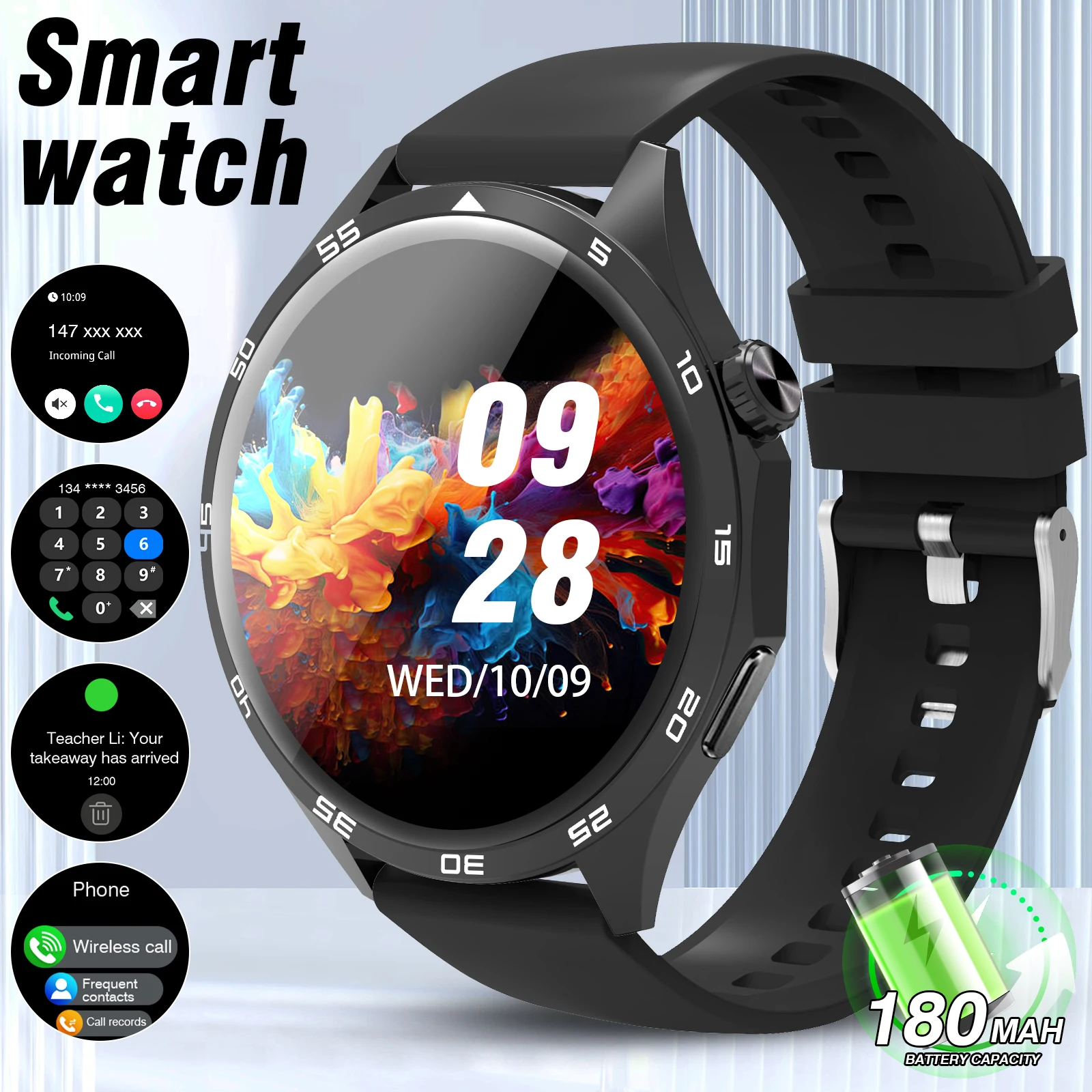 

New Smartwatch with Wireless Calling/receiving,Multiple Sports Modes,Suitable for Both Android and IPhone,Unisex,Ideal As A Gift