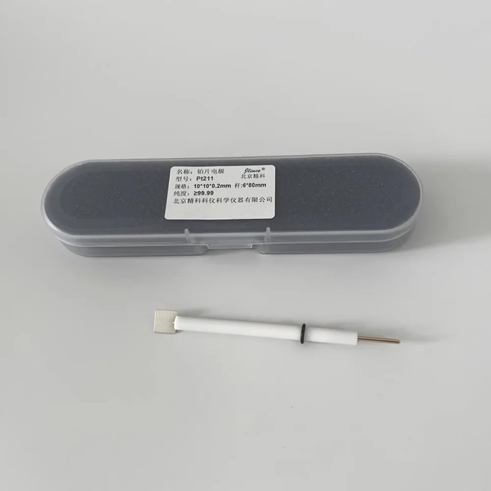 Tailkuke Platinum Electrode 10*10*0.1mm Platinum Plate Electrode Purity 99.99 Platinum Electrode for Assistant