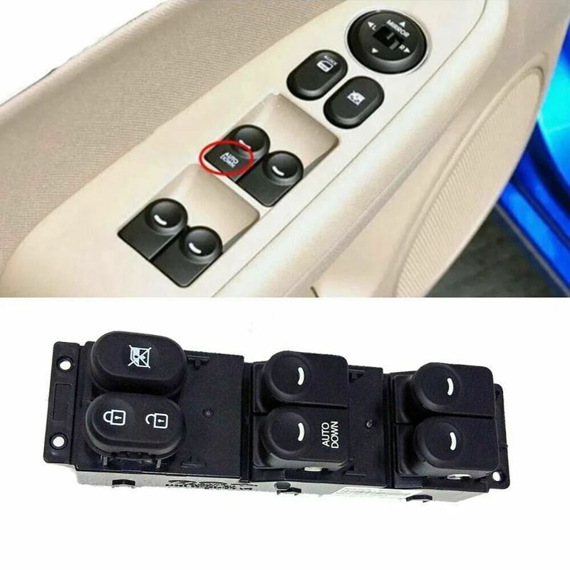 Car Power Window Main Switch Button For Hyundai Accent Solaris 2011-2017 93570-1R111