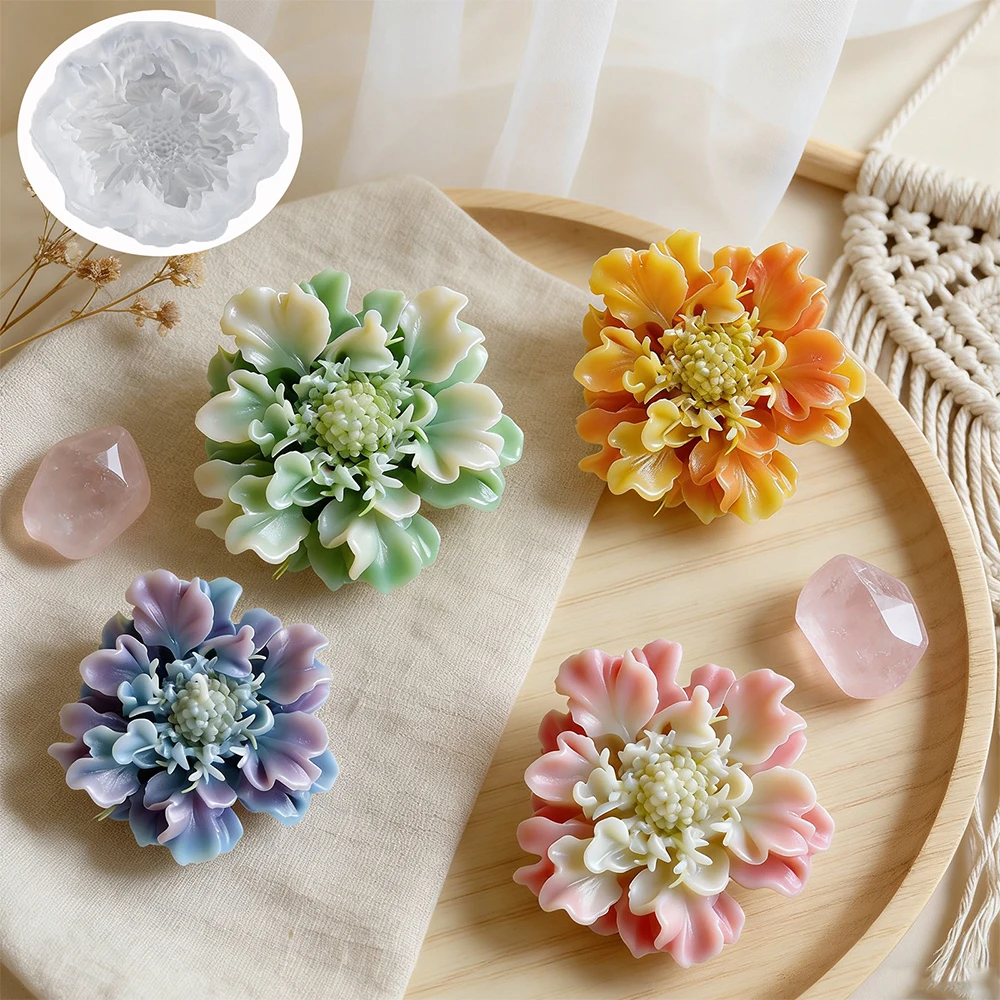 Molde de Silicone para Vela de Flor de Milho, Borboleta 3D, Orquídea, Sabonete, Gesso, Resina, Artesanato, Cimento, Molde para Fundição, Presente DIY para o Dia dos Namorados ﻿ ﻿