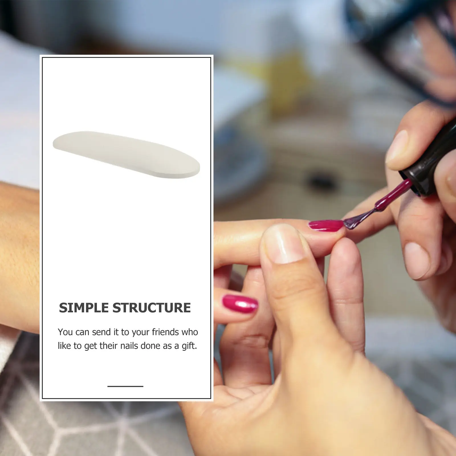 

Nail Art Hand Pad Ergonomic Design Manicure Hand Rest Cushion for Salon Professionals Home DIY Artists Wrist Protection Nail