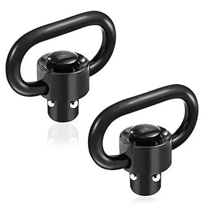 

5/2 PCS Quick Release Push Button QD 1.25\ Rifle Heavy Duty Sling Swivel Mount Adapters Hunting Accessories