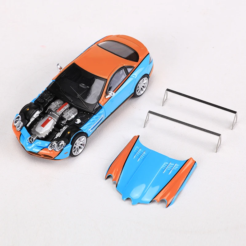 Stance Hunters SLR Alloy Model Car, pode abrir a tampa do motor, 1:64