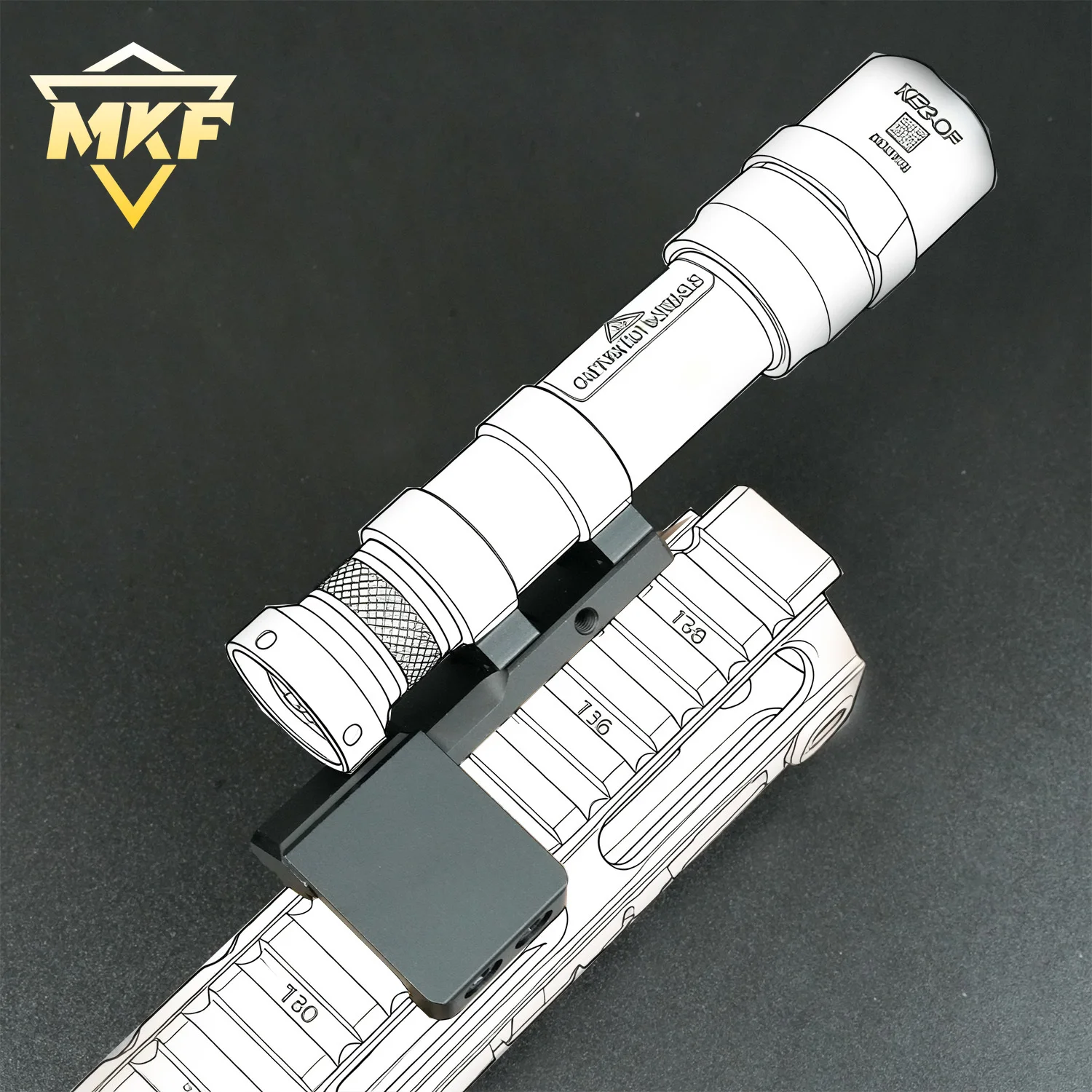 التكتيكية كشاف مزهرية مضيئة مزودة بقاعدة الادسنس SF M300 M600 PLH-V2 مصباح يدوي إزاحة جبل صالح MLOK 20 مللي متر السكك الحديدية التكتيكية الصيد اكسسوارات #6