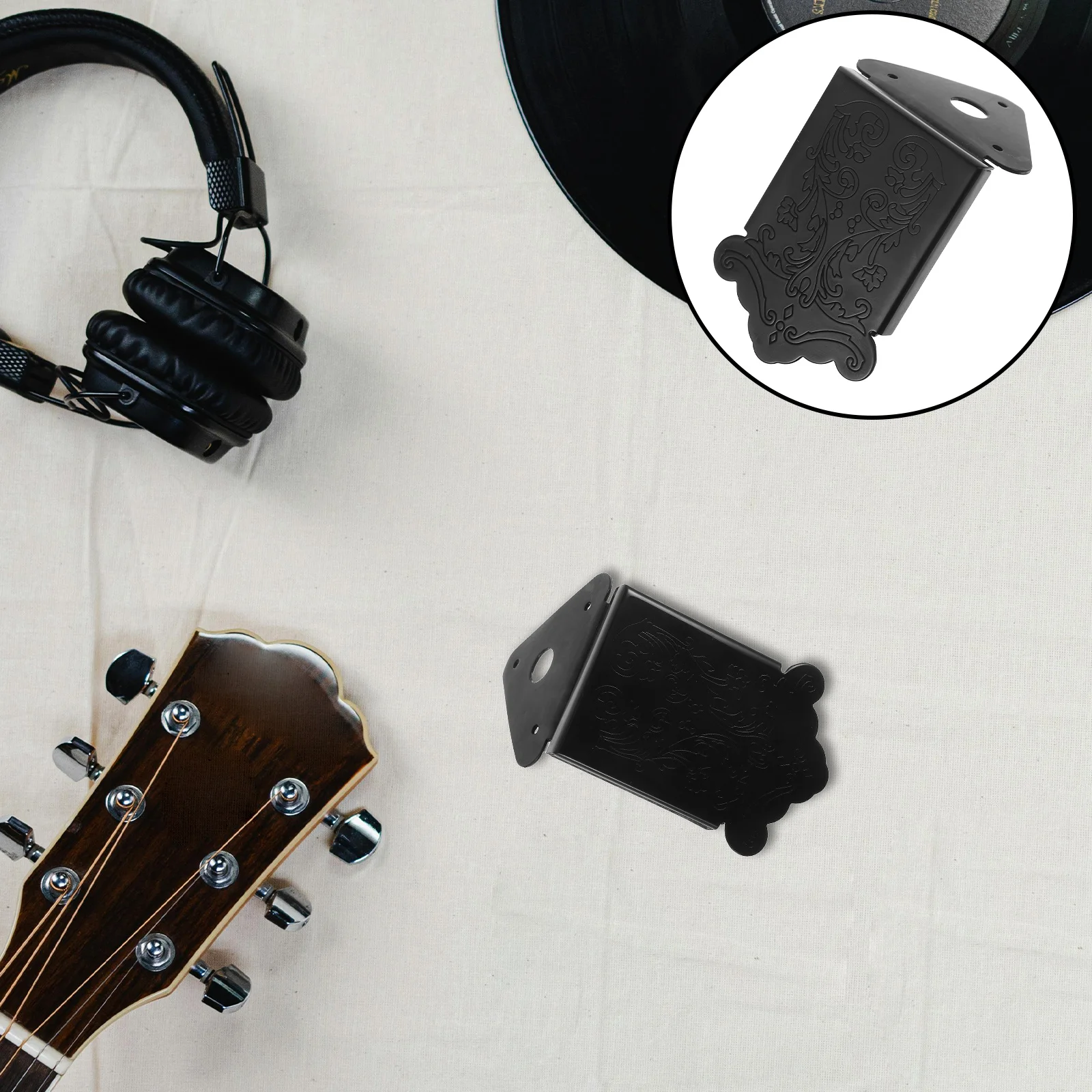 

8-String Mandolin Tailpiece Chrome Black 475x425x08cm Triangle Chrome Tailpiece Decorative Cover Easy String Change Mandolin