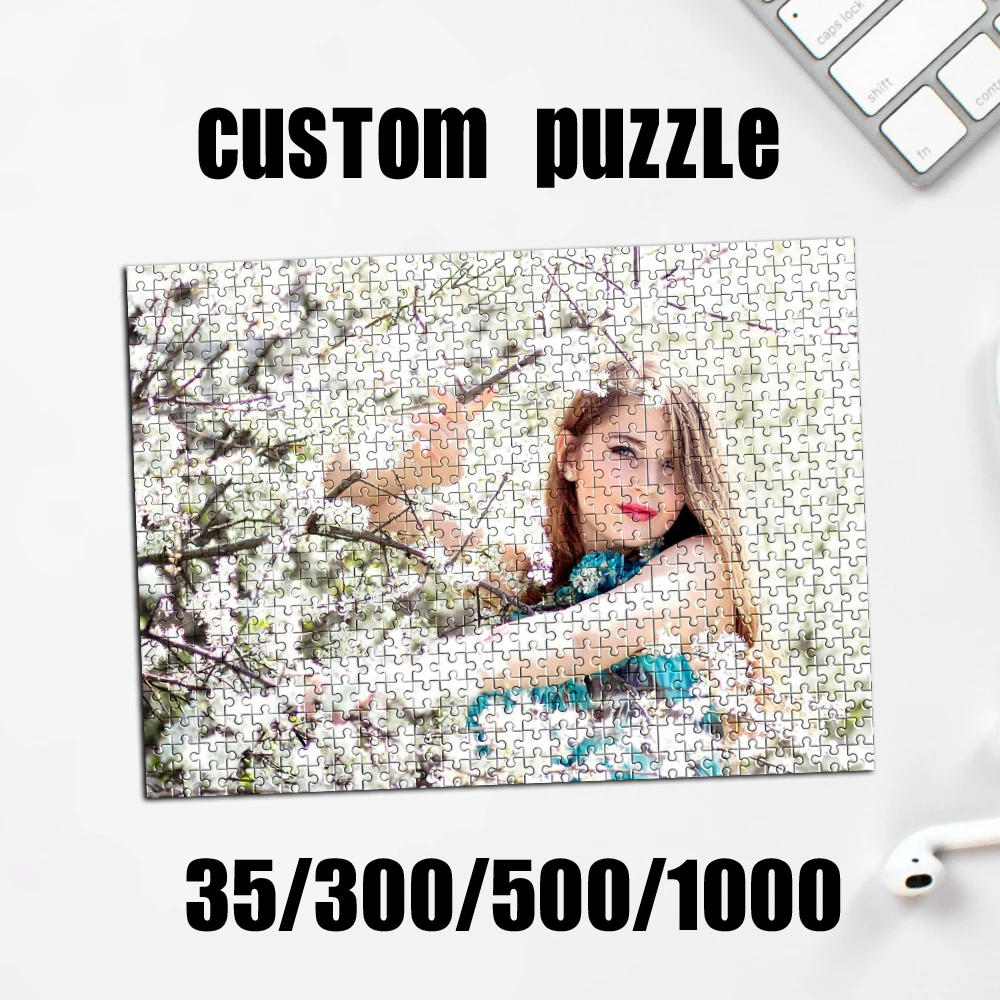 35/300/500/1000 Stück Personalisiertes Foto-Selfie-Puzzle Familienfreundliches Intellektuelles Dekorationsobjekt Personalisiertes Foto-Puzzle-Geschenk
